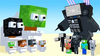 Monster School : SKIBIDI TOILET & SKIBIDI BOSS VS Monster School & Titan - Minecraft Animation
