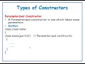 Types of Constructors in java in Telugu JAVA in Telugu Lecture-13
