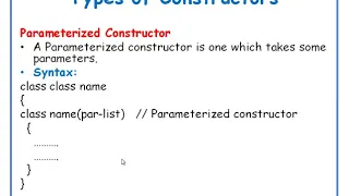 Types of Constructors in java in Telugu JAVA in Telugu Lecture-13