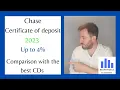 Chase Certificate of deposit review in 2023 interest rates requirements and opinions