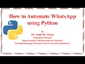 How to Automate Whats App Message Python Project Learn Python pywhatkit