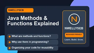 Java Methods Functions Explained