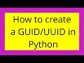 How to create a in Python