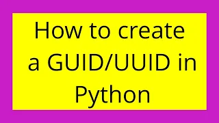 How to create a in Python