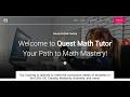 Welcome to Quest Math Tutor Online Math Tutoring for Grades 4 12 GCSE IGCSE University level