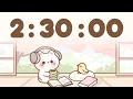150 Minute Timer 2 hour 30 minute Study Timer for Classroom Focus