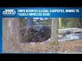 Myrtle Beach police removes illegal campsites works to tackle homeless issue