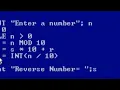 PROGRAM IN QBASIC TO DO REVERSE OF A GIVEN NUMBER