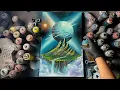 Download Lagu Galactic Sanctuary ASMR SPRAY PAINT ART by Skech