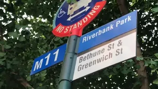 4K NYC M11 Bus Full Ride Bethune Street to 96 Street 2022