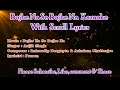 Download Lagu Bojhe Na Se Bojhe Na Bengali Original Karaoke With Scroll Lyrics