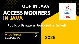 Access Modifiers in Java public private protected default OOP Lecture 05