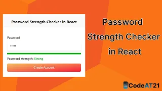 Password Strength Checker in React