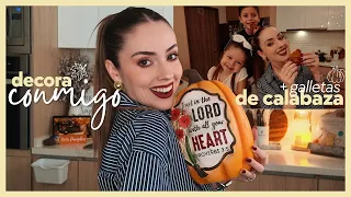 OTOÑO EN CASA: decoración + galletas de calabaza 🎃🍁🍂✨
