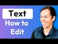 Adding and Editing Text in Descript