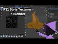 How to Create PS1 Style Textures in Blender