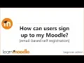 How can users sign up to my Moodle