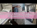 Review Laura Ashley - Twin Quilt Set Reversible Floral Cotton Bedding with Matching Sham Home Deco