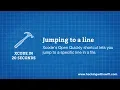 Xcode in 20 Seconds Jumping to a line