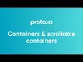 Containers scrollable containers