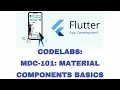 Codelabs MDC-101 Flutter Material Components MDC Basics Flutter App Development