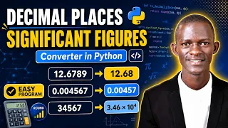 Math in Code Python Program for Decimal Places Significant Figures O-Level Maths Tutorial
