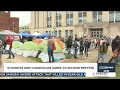 Students meet with university s as protests enter fourth day