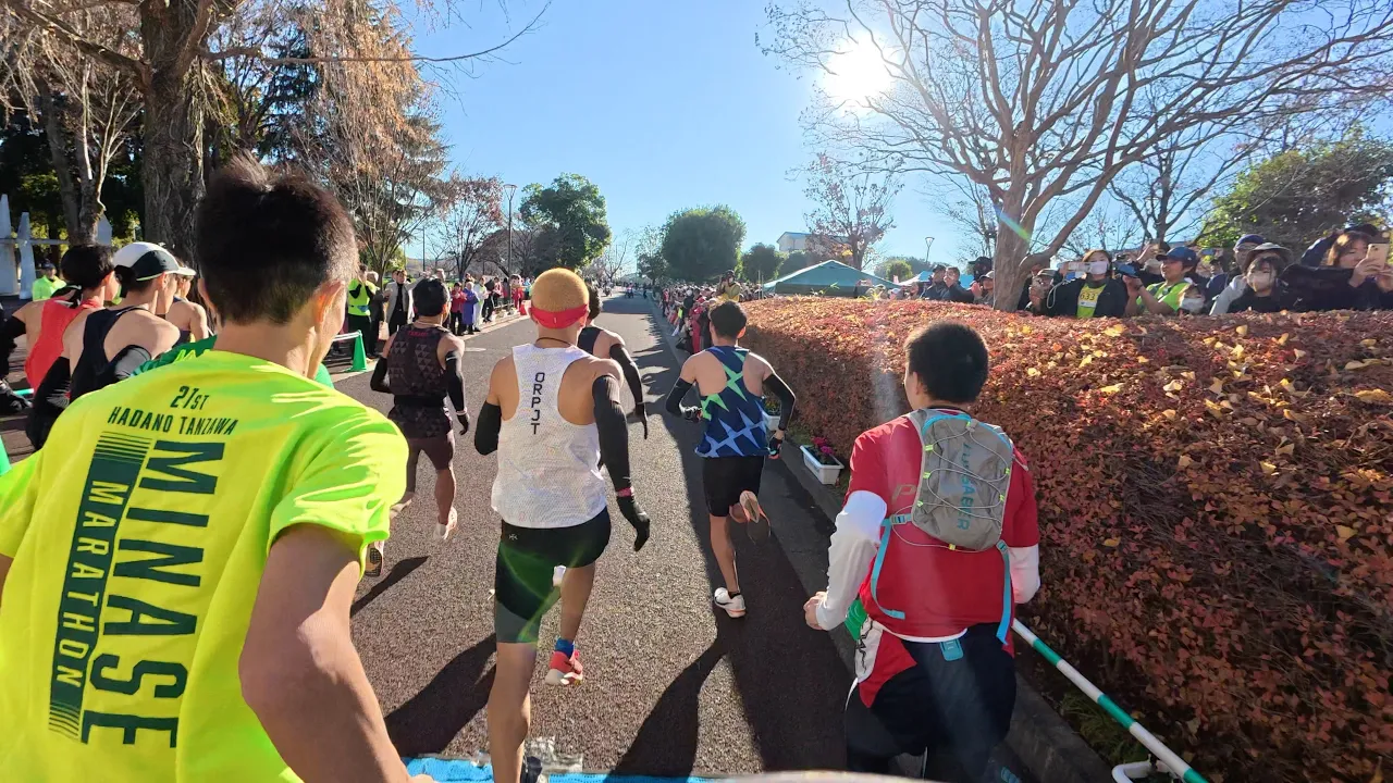 はだの丹沢水無川マラソン（half D+300）74分 2025.12.7