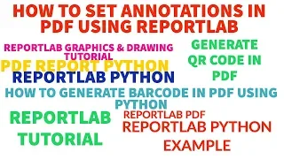 REPORTLAB REPORTLAB PYTHON TUTORIAL How To Set Annotations For Pdf File Using Python PART 42
