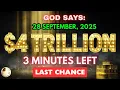 Download Lagu 🔴 GOD SAYS: $4 TRILLION Release – Final Heavenly Decree! TODAY 28 SEPTEMBER 2025 #godmessage
