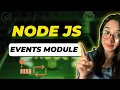 Event Module in Node JS Event Handling Node JS Tutorial in Hindi for Beginners