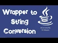 Wrapper to String Conversion Java Lecture 34 Urdu Hindi