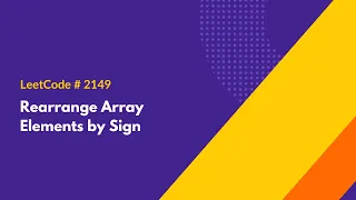 Rearrange Array Elements by Sign - LeetCode 2149