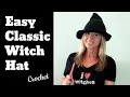 Crochet Witch Hat Pattern Halloween Crochet Pattern Easy Halloween Crochet