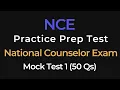 National Counselor Exam NCE Practice Test 50 Questions with Answers