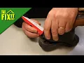 Shoe repair with Shoe GOO The Fixit Shed