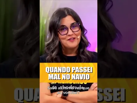 Quando passei mal no navio
