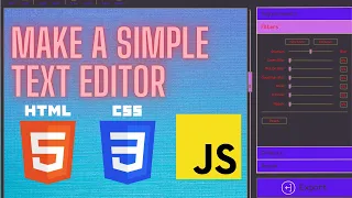 Creative Coding Make a Live Text Editor with Simple HTML CSS and JS