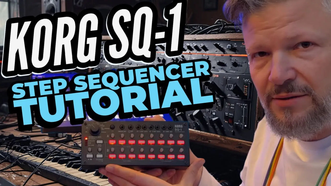 Korg Step sequencer SQ-1 quick guided tour - CV & Gate demo