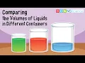 Comparing the Volumes of Liquids in Different Containers