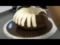 Cake icing at Nothing Bundt Cakes