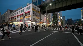 Evening Tokyo walk through Akihabara from Okachimachi to Tokyo station