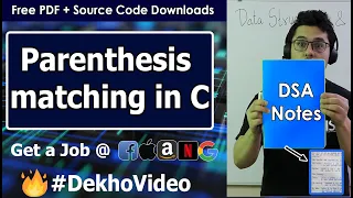 Parenthesis Checking Using Stack in C Language