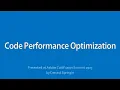 Code Performance Optimization - 2023 Adobe ColdFusion Summit