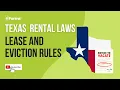 Texas Rental Laws Lease and Eviction Rules
