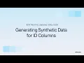 Generating synthetic data for ID columns