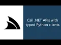 Call NET end-to-end typed APIs from Python in PyCharm VSCode and Jupyter Notebooks