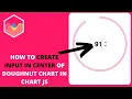 How to Create Input In Center of Doughnut Chart in Chart JS