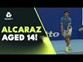 14 Year Old Carlos Alcaraz RARE Footage In Juniors at Nitto ATP Finals 2017