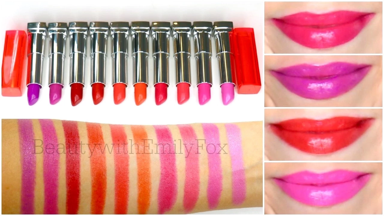 Maybelline Vivid Matte Liquid | Full Collection Swatches. 